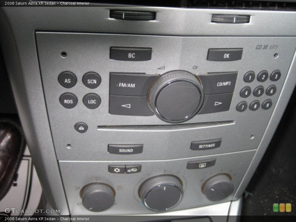 Charcoal Interior Controls for the 2008 Saturn Astra XR Sedan #41377068