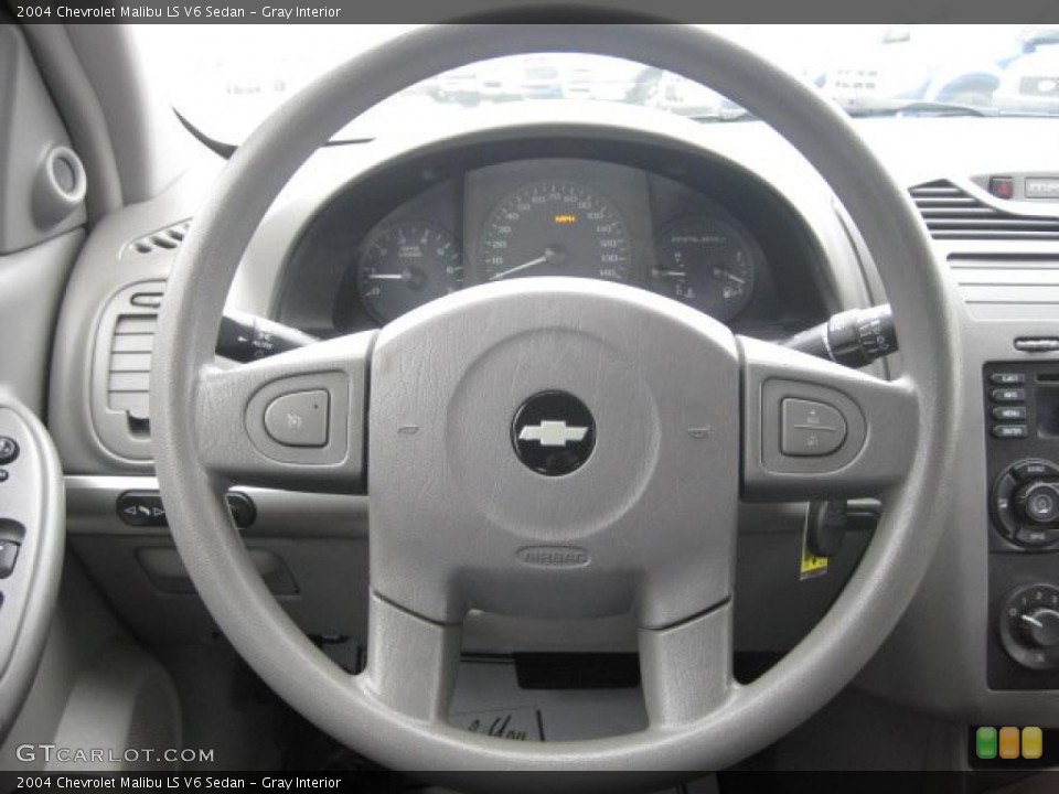 Gray Interior Steering Wheel for the 2004 Chevrolet Malibu LS V6 Sedan #41377492