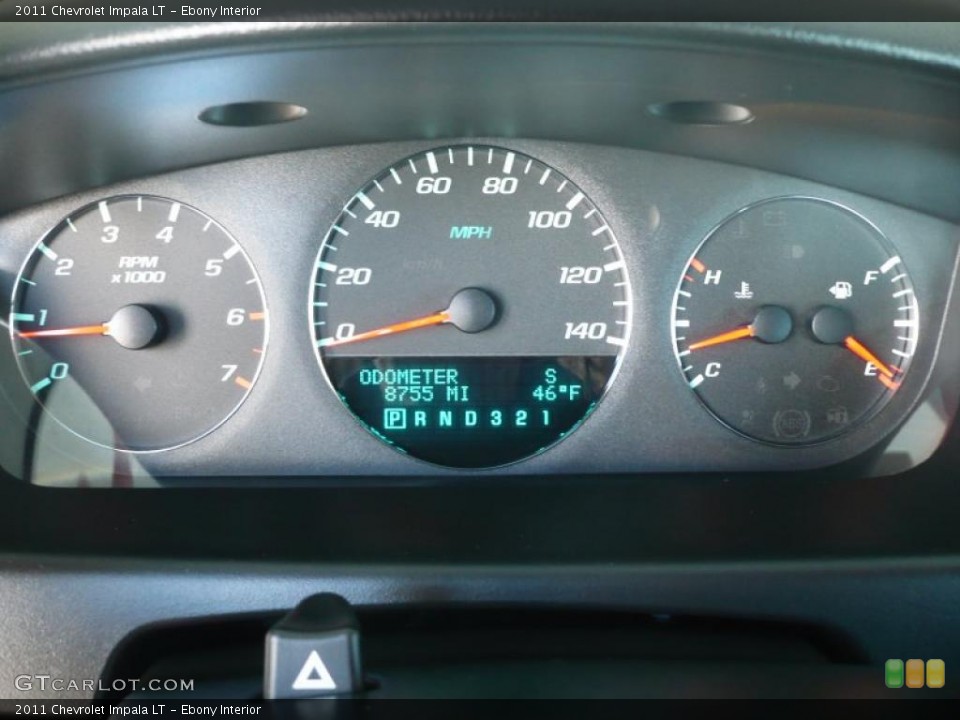 Ebony Interior Gauges for the 2011 Chevrolet Impala LT #41378088