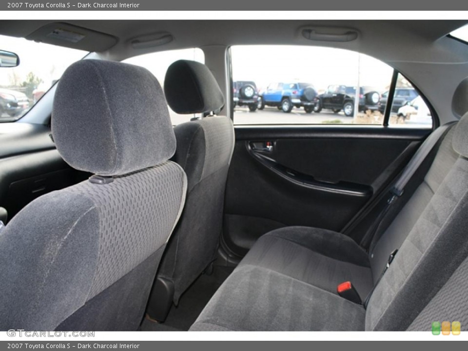 Dark Charcoal Interior Photo for the 2007 Toyota Corolla S #41378400