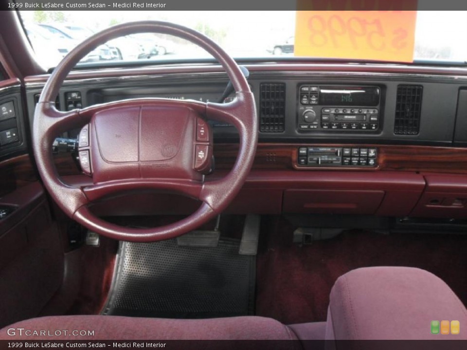 Medici Red Interior Dashboard for the 1999 Buick LeSabre Custom Sedan #41378444
