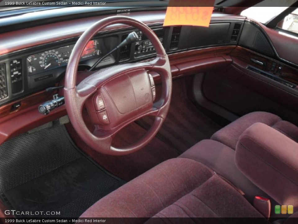 Medici Red 1999 Buick LeSabre Interiors