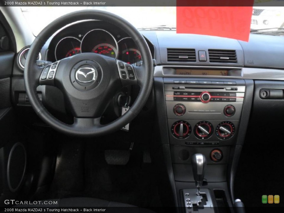 Black Interior Dashboard for the 2008 Mazda MAZDA3 s Touring Hatchback #41378797