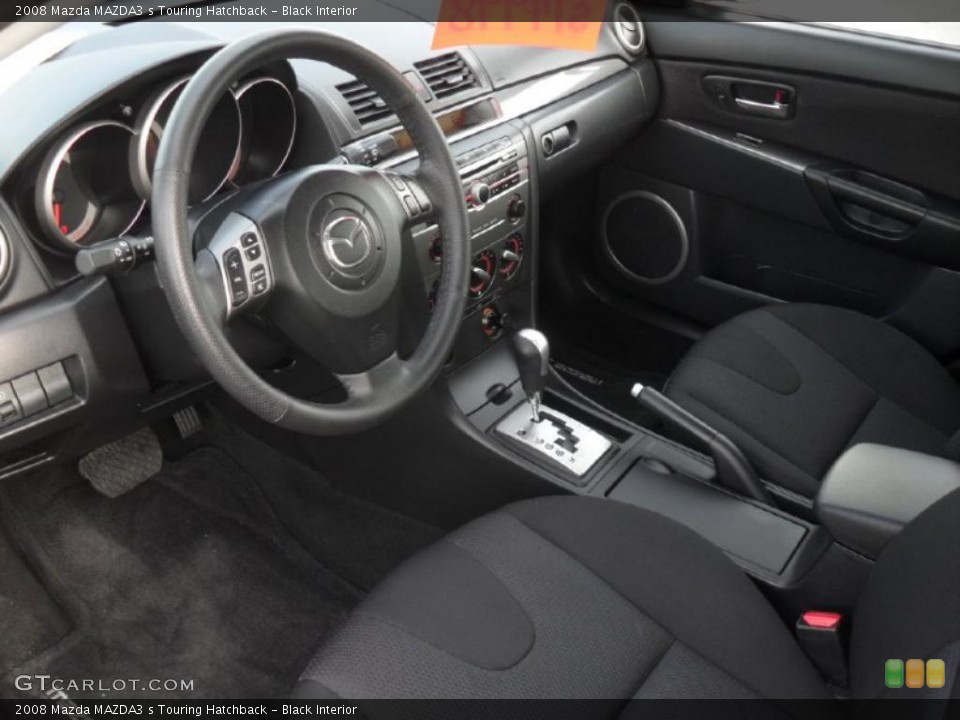 Black Interior Prime Interior for the 2008 Mazda MAZDA3 s Touring Hatchback #41378944