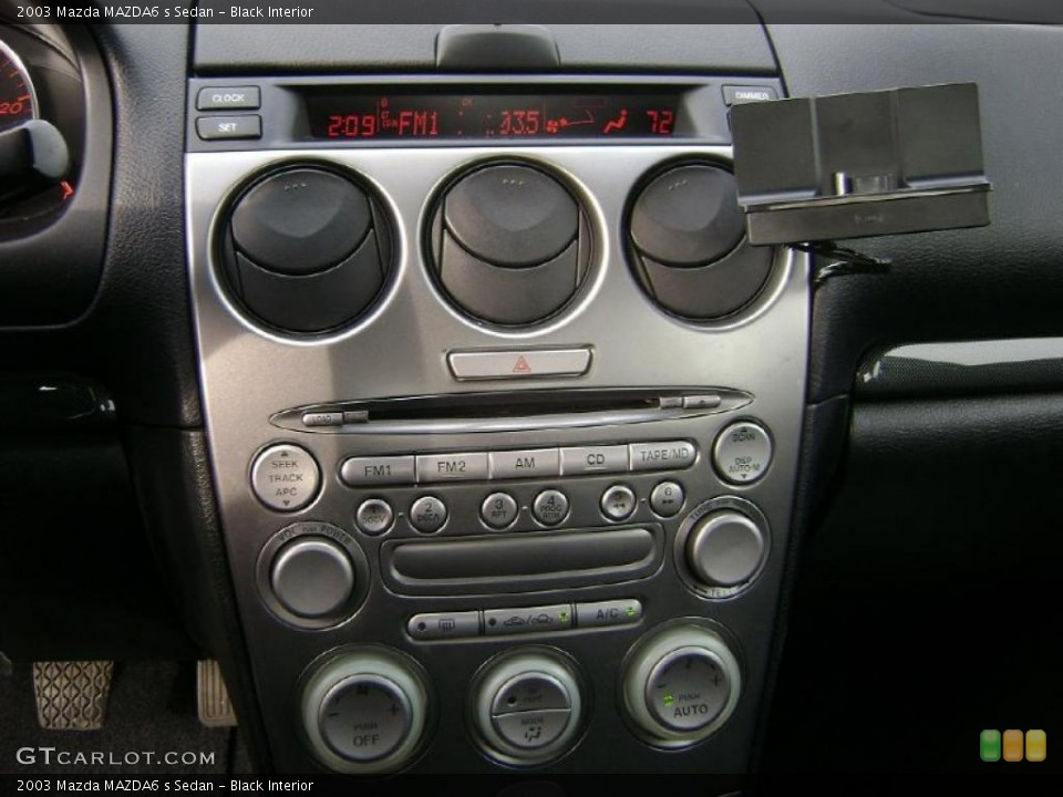 Black Interior Controls for the 2003 Mazda MAZDA6 s Sedan #41379352