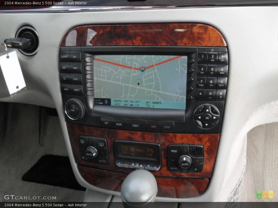 Ash Interior Navigation for the 2004 Mercedes-Benz S 500 Sedan #41380804