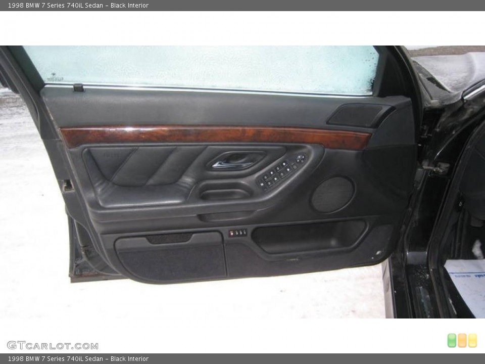 Black Interior Door Panel for the 1998 BMW 7 Series 740iL Sedan #41382065