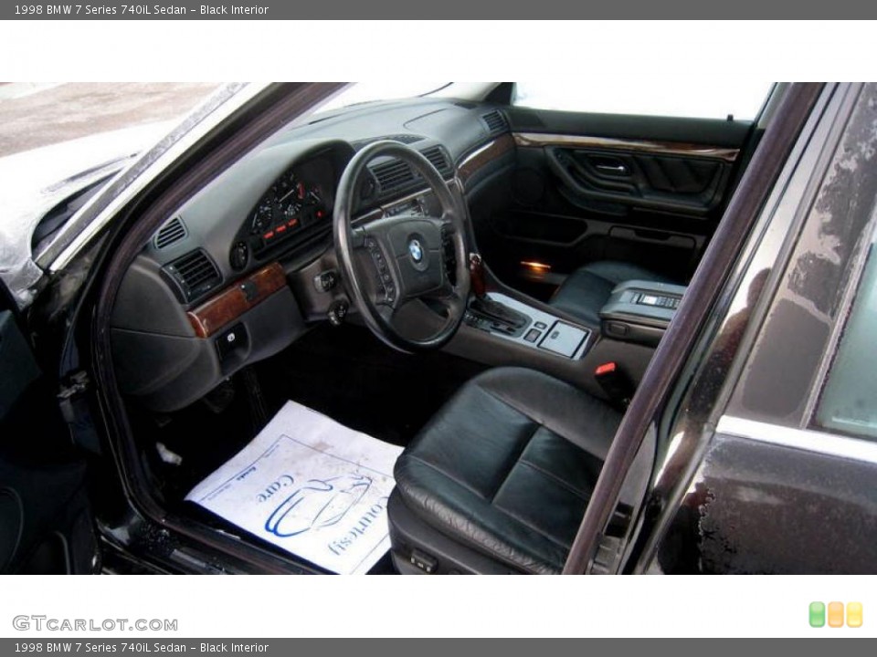 Black Interior Photo for the 1998 BMW 7 Series 740iL Sedan #41382084