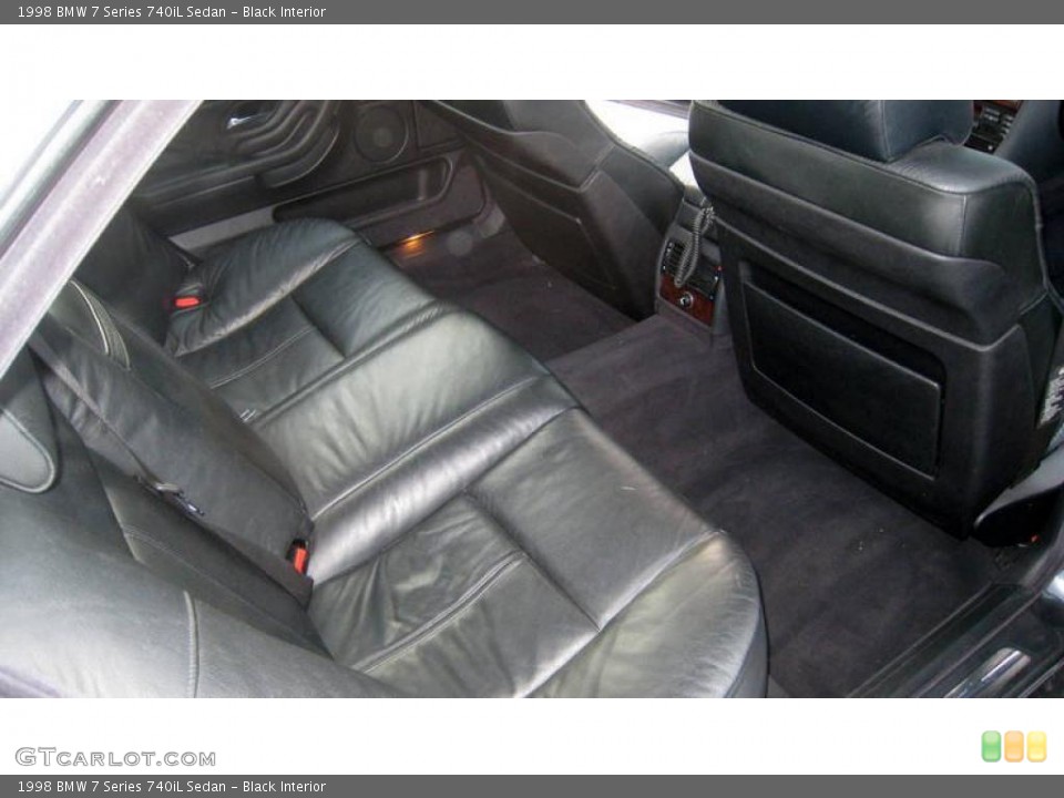 Black Interior Photo for the 1998 BMW 7 Series 740iL Sedan #41382276