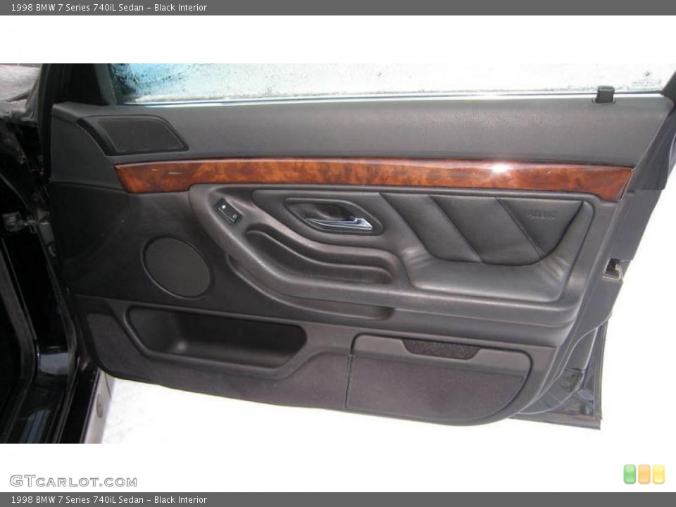 Black Interior Door Panel for the 1998 BMW 7 Series 740iL Sedan #41382292