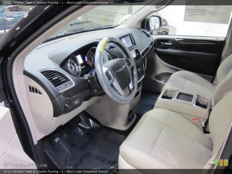 Black/Light Graystone Interior Prime Interior for the 2011 Chrysler Town & Country Touring - L #41385760