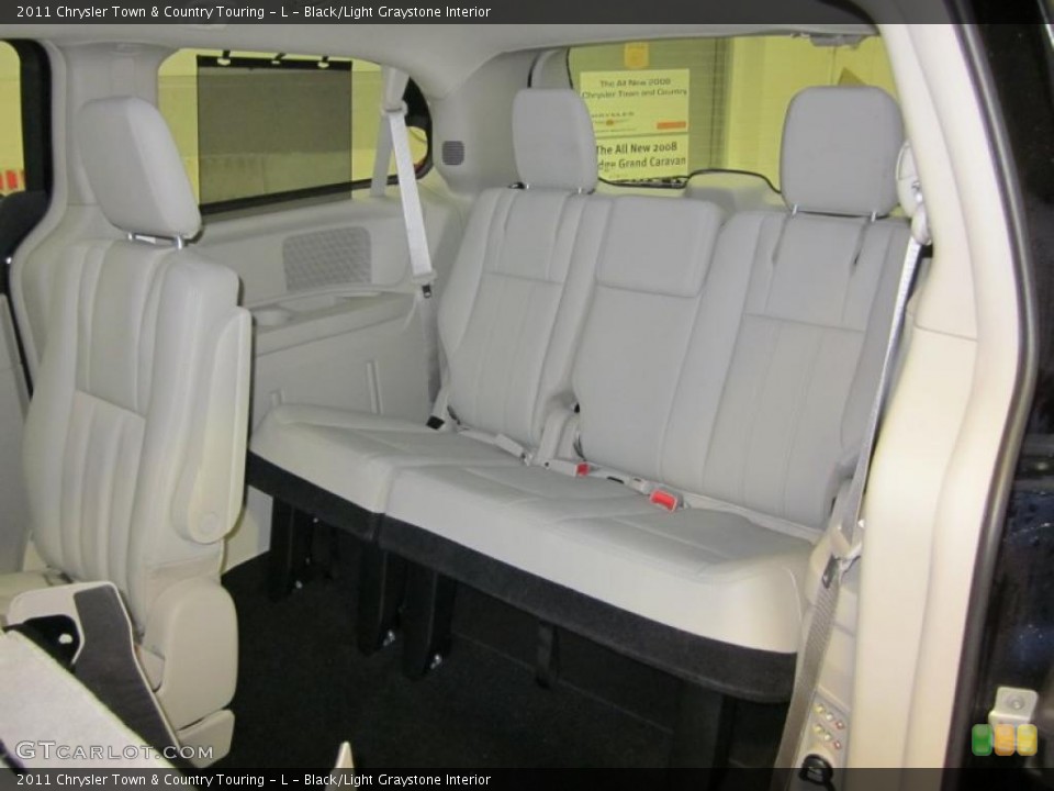 Black/Light Graystone Interior Photo for the 2011 Chrysler Town & Country Touring - L #41385788