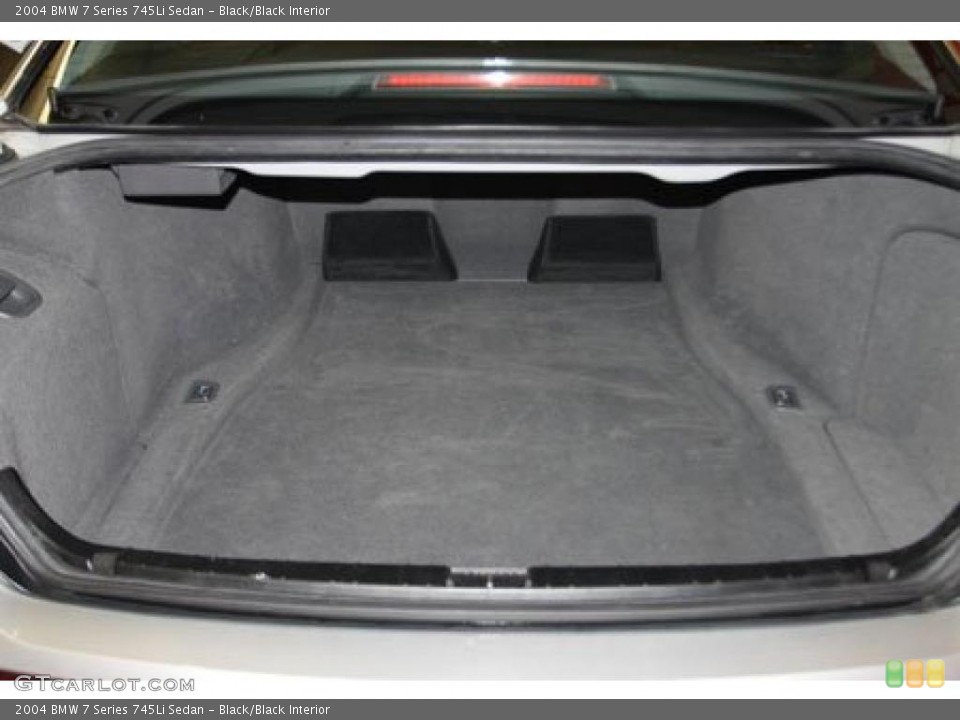 Black/Black Interior Trunk for the 2004 BMW 7 Series 745Li Sedan #41390216