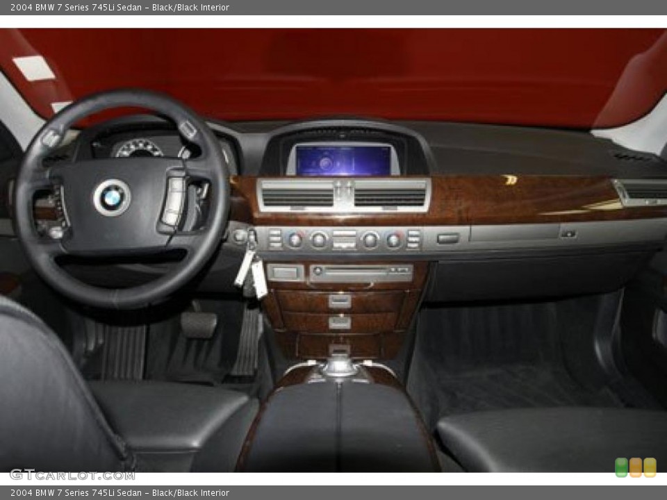 Black/Black Interior Dashboard for the 2004 BMW 7 Series 745Li Sedan #41390300