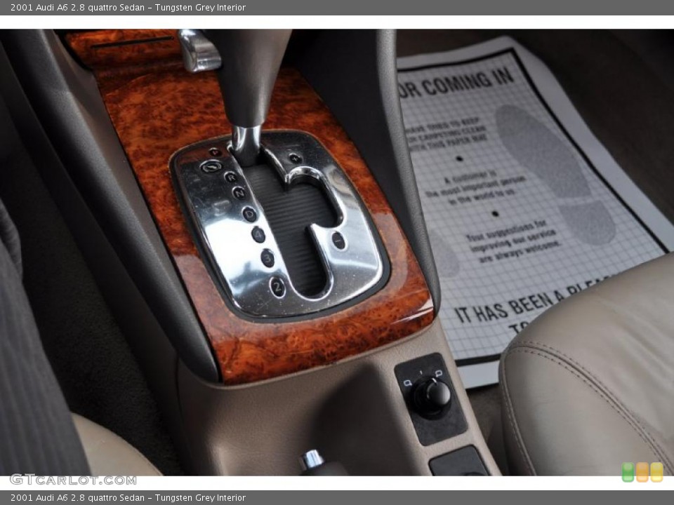 Tungsten Grey Interior Transmission for the 2001 Audi A6 2.8 quattro Sedan #41391656