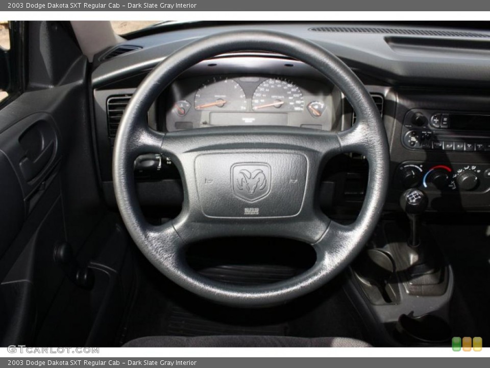 Dark Slate Gray Interior Steering Wheel for the 2003 Dodge Dakota SXT Regular Cab #41393064