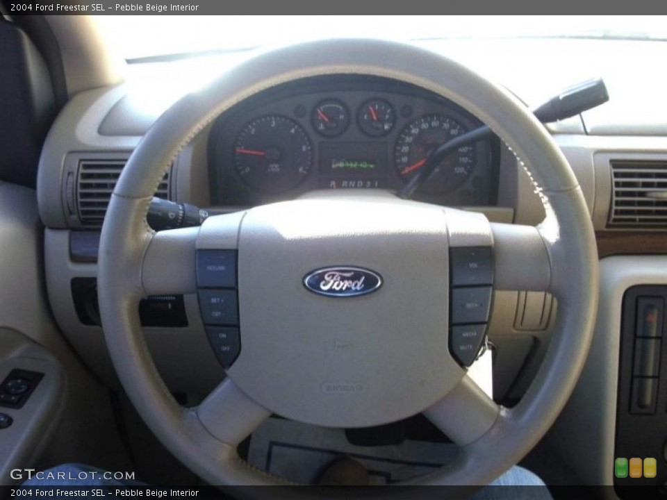 Pebble Beige Interior Steering Wheel for the 2004 Ford Freestar SEL #41394412