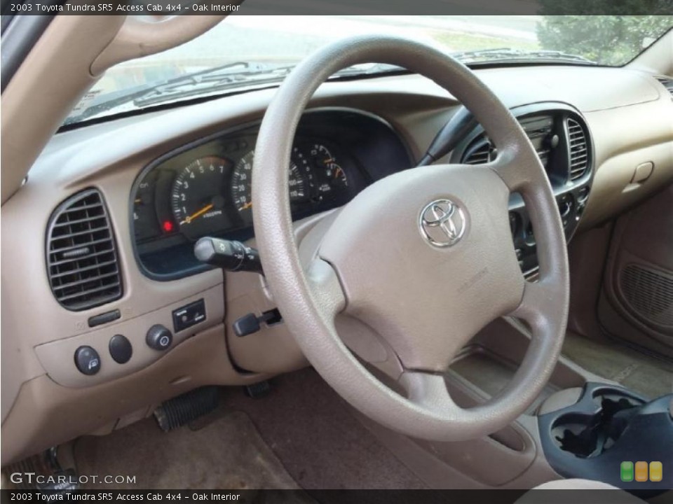 Oak Interior Steering Wheel for the 2003 Toyota Tundra SR5 Access Cab 4x4 #41395412