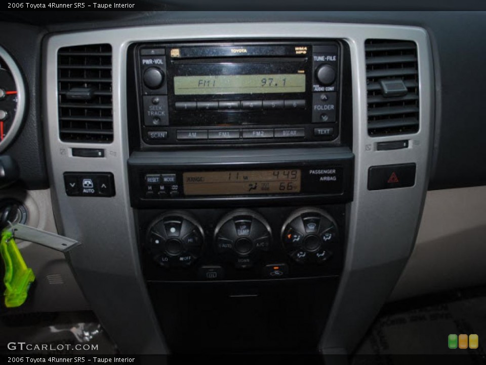 Taupe Interior Controls for the 2006 Toyota 4Runner SR5 #41396156