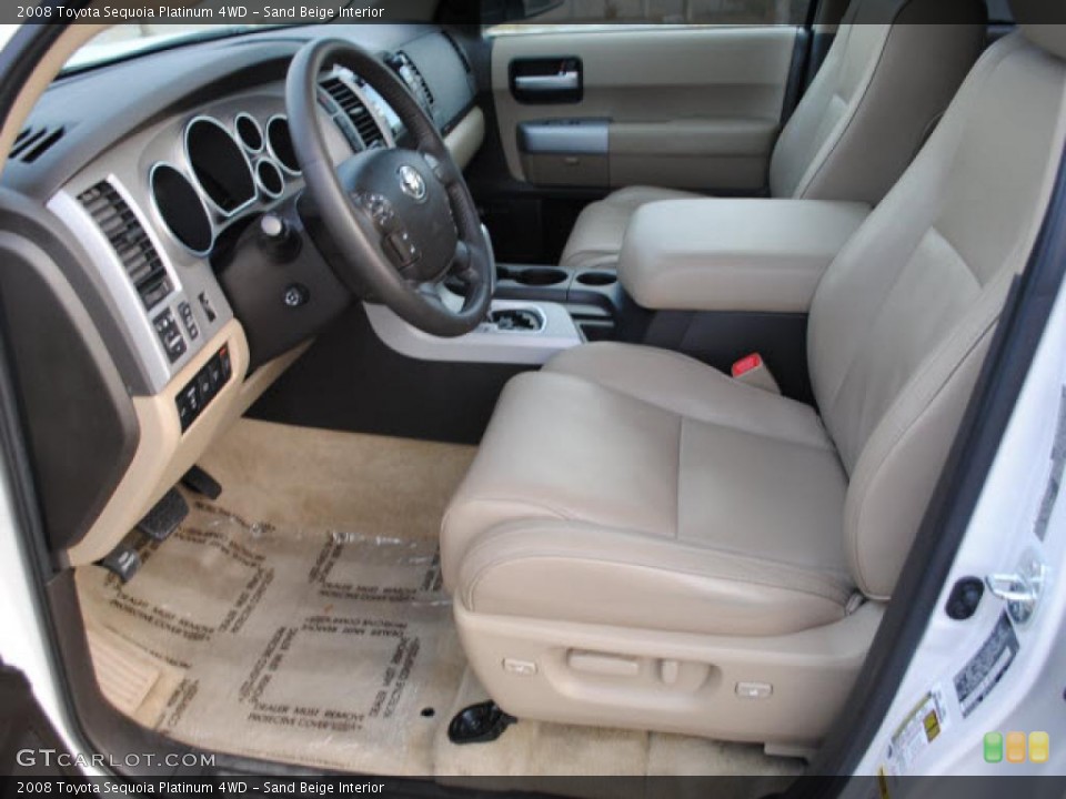 Sand Beige Interior Photo for the 2008 Toyota Sequoia Platinum 4WD #41397692