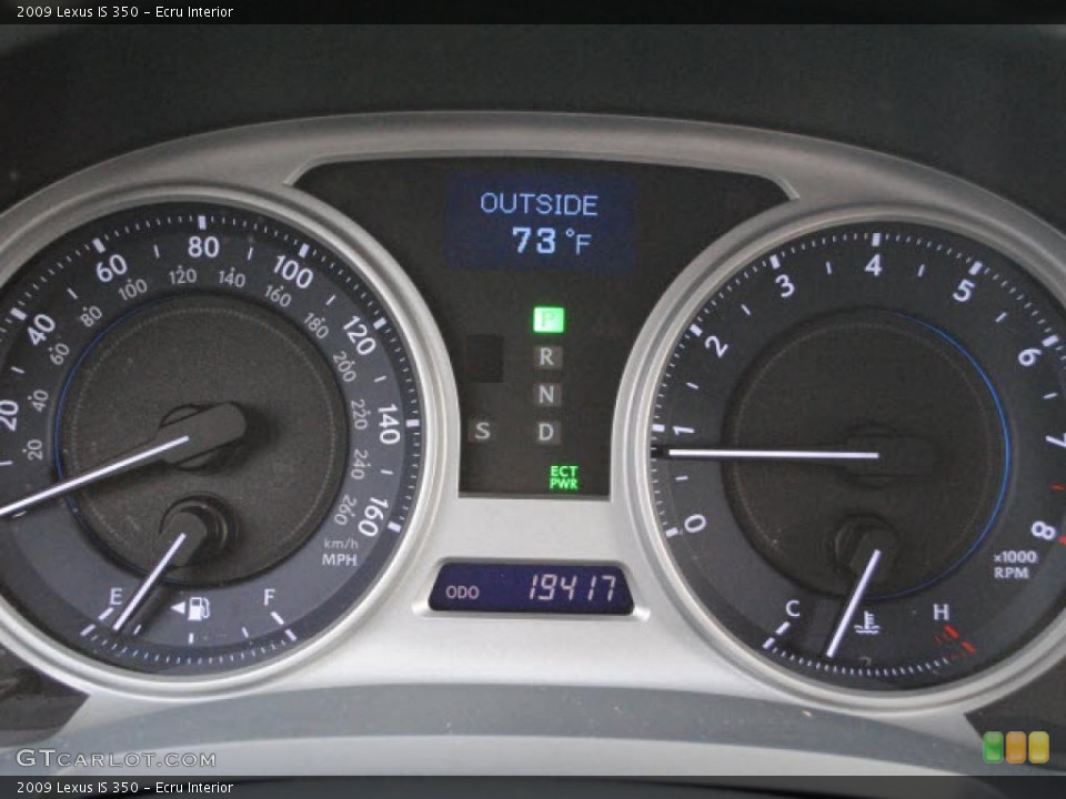 Ecru Interior Gauges for the 2009 Lexus IS 350 #41399884