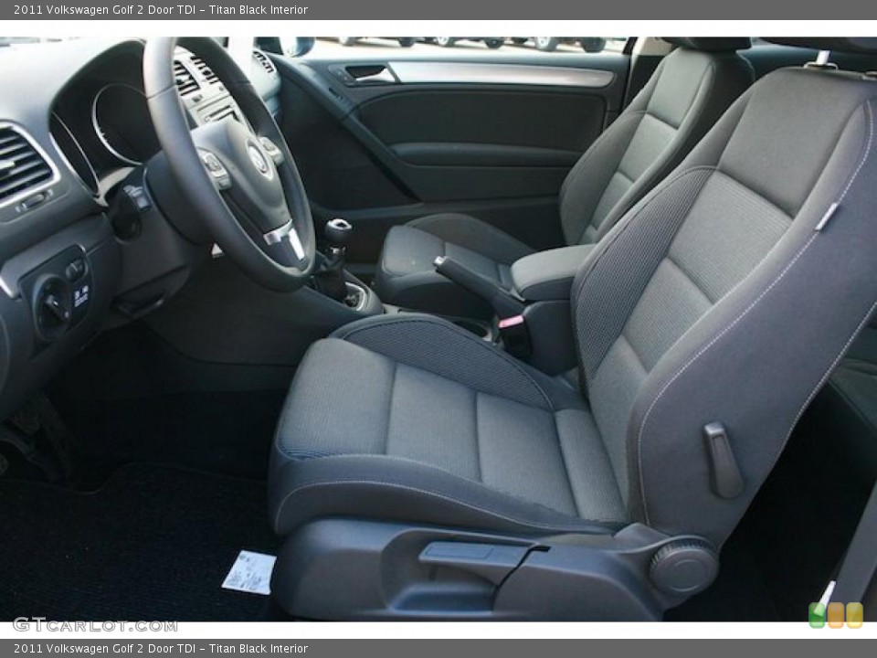 Titan Black Interior Photo for the 2011 Volkswagen Golf 2 Door TDI #41401652
