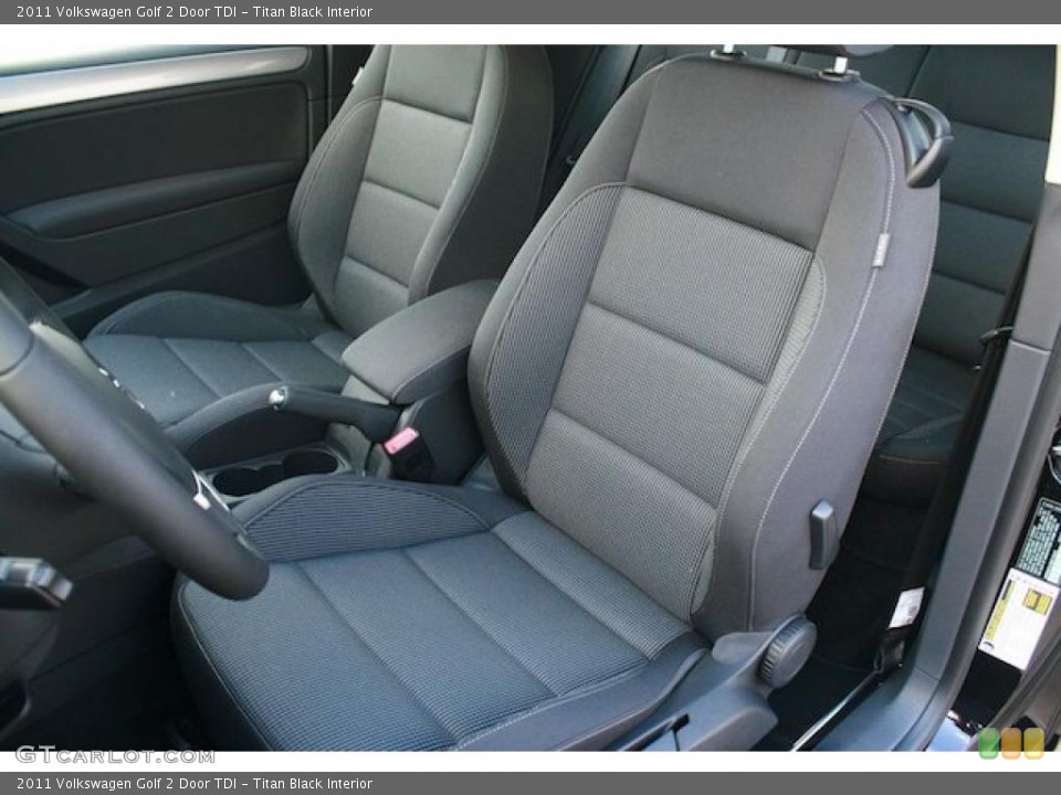 Titan Black Interior Photo for the 2011 Volkswagen Golf 2 Door TDI #41401708
