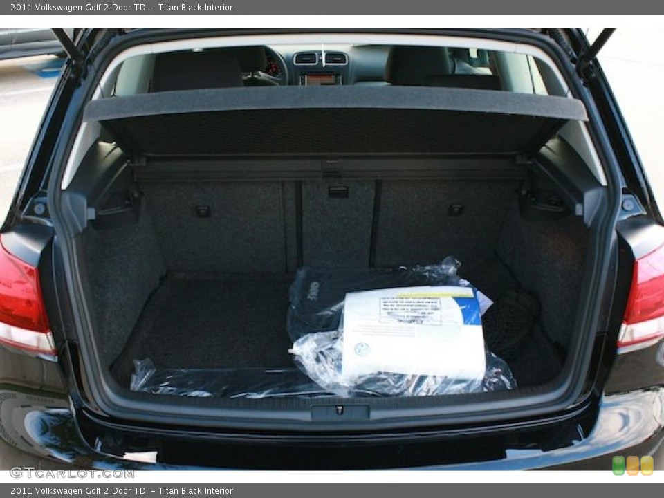 Titan Black Interior Trunk for the 2011 Volkswagen Golf 2 Door TDI #41401716