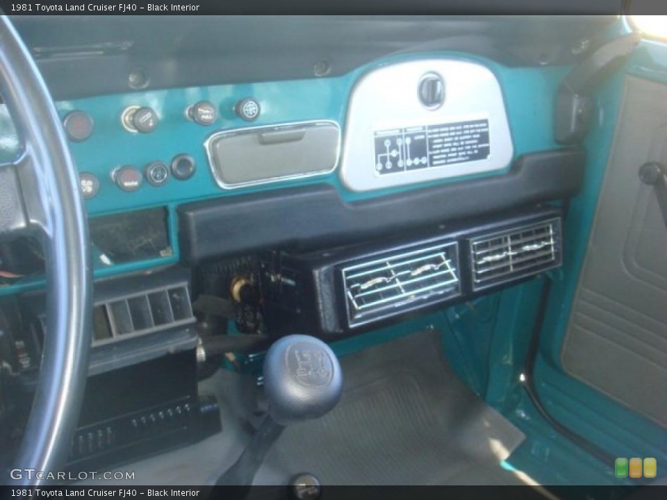 Black Interior Dashboard for the 1981 Toyota Land Cruiser FJ40 #41403580