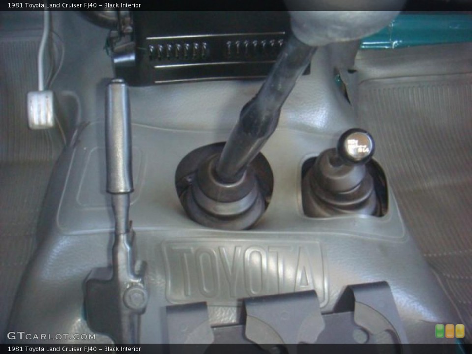 Black Interior Controls for the 1981 Toyota Land Cruiser FJ40 #41403600
