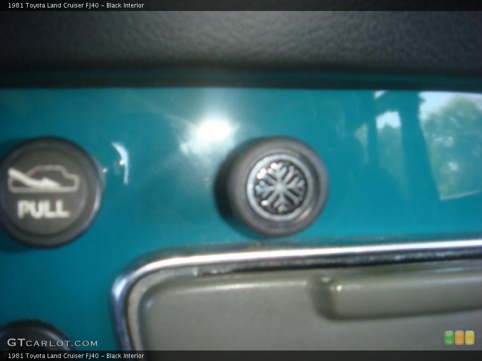 Black Interior Controls for the 1981 Toyota Land Cruiser FJ40 #41403608