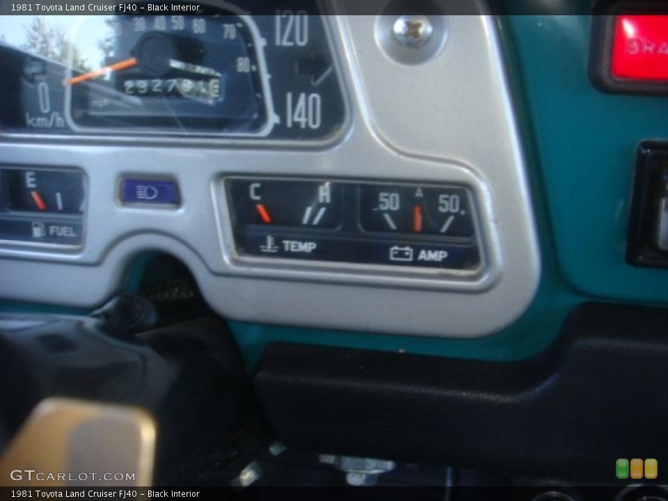 Black Interior Gauges for the 1981 Toyota Land Cruiser FJ40 #41403612