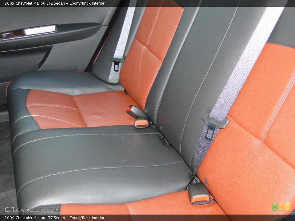 Ebony/Brick Interior Photo for the 2009 Chevrolet Malibu LTZ Sedan #41407803