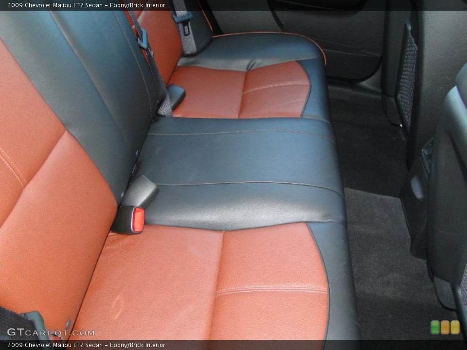 Ebony/Brick Interior Photo for the 2009 Chevrolet Malibu LTZ Sedan #41407819