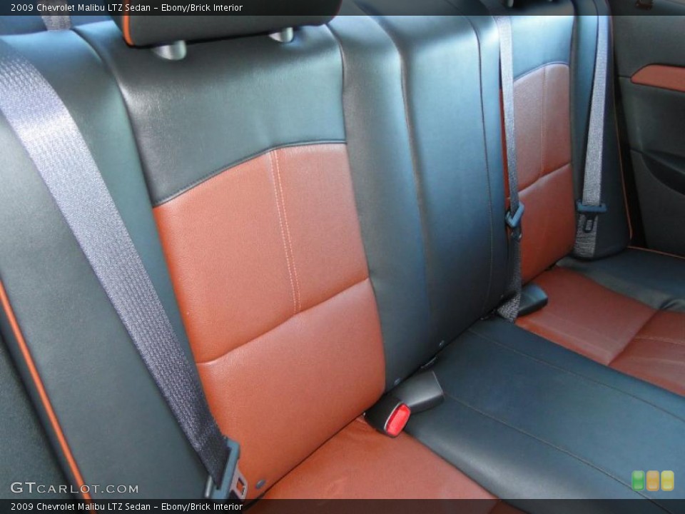 Ebony/Brick Interior Photo for the 2009 Chevrolet Malibu LTZ Sedan #41407835