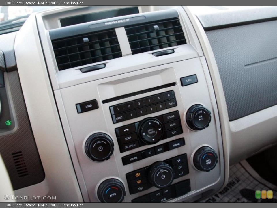 Stone Interior Controls for the 2009 Ford Escape Hybrid 4WD #41408807