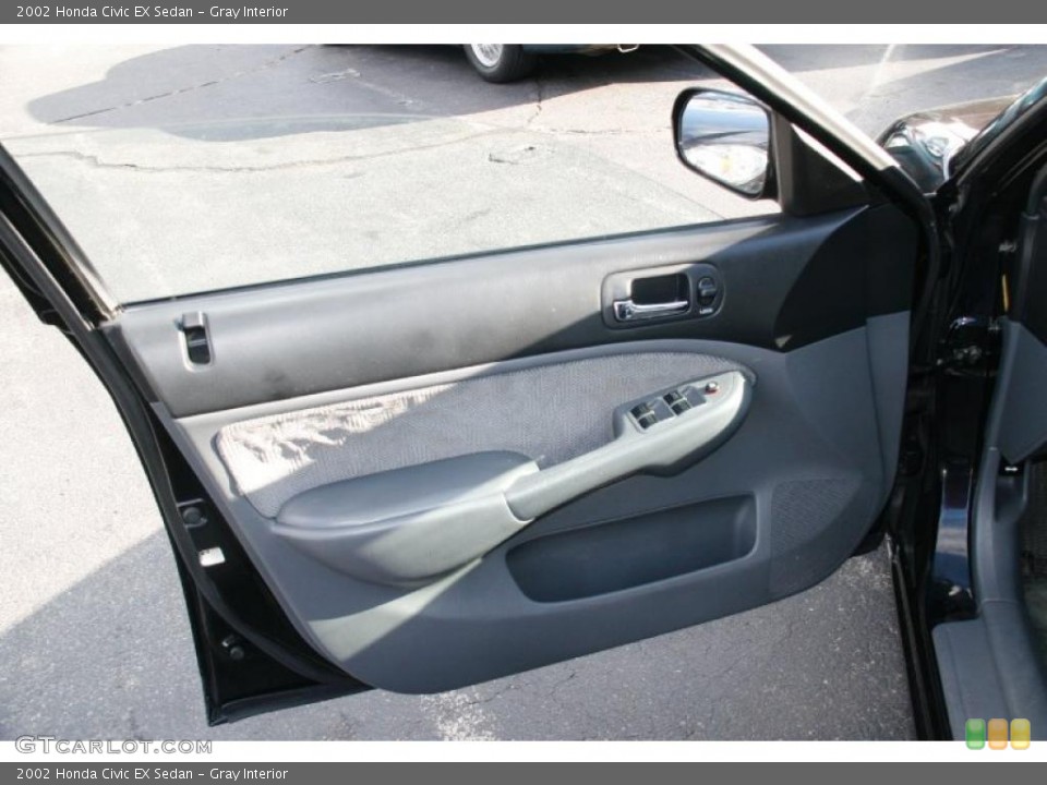 Gray Interior Door Panel for the 2002 Honda Civic EX Sedan #41421283