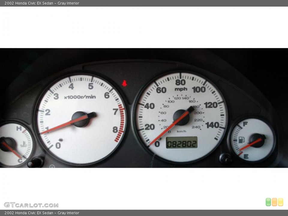 Gray Interior Gauges for the 2002 Honda Civic EX Sedan #41421427