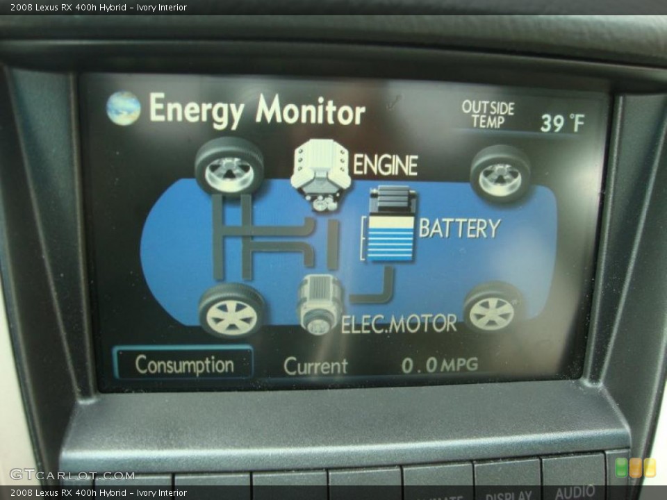 Ivory Interior Controls for the 2008 Lexus RX 400h Hybrid #41424611