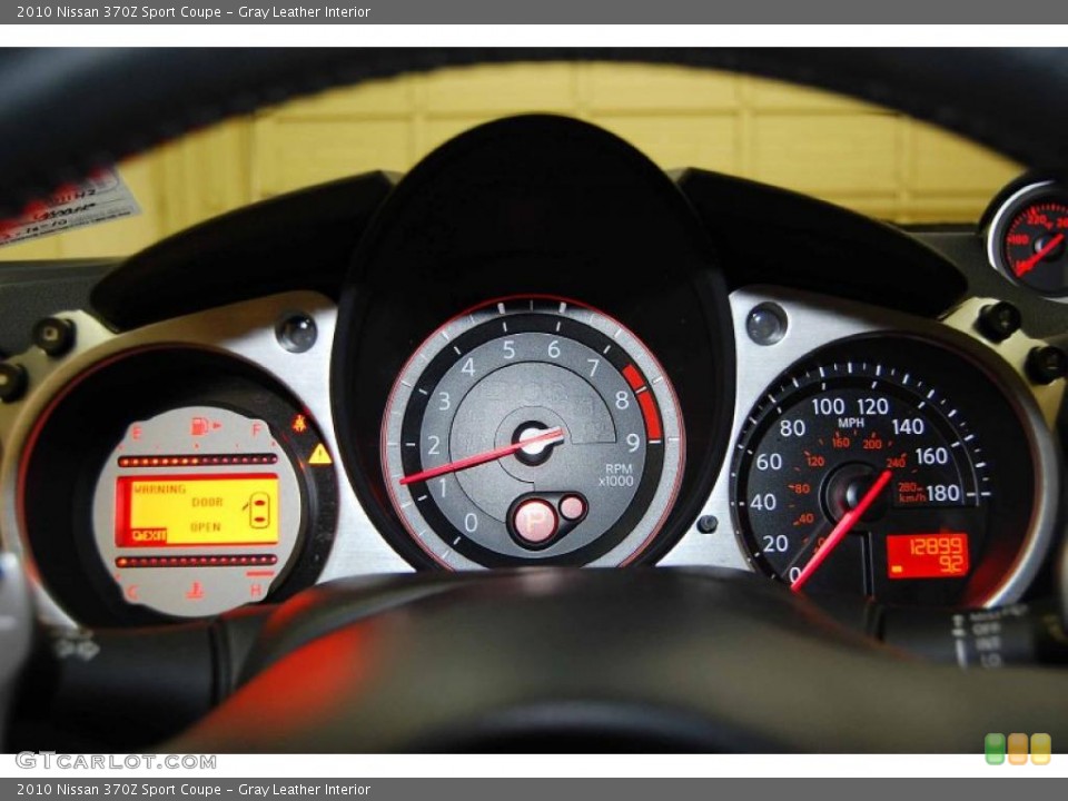 Gray Leather Interior Gauges for the 2010 Nissan 370Z Sport Coupe #41425923