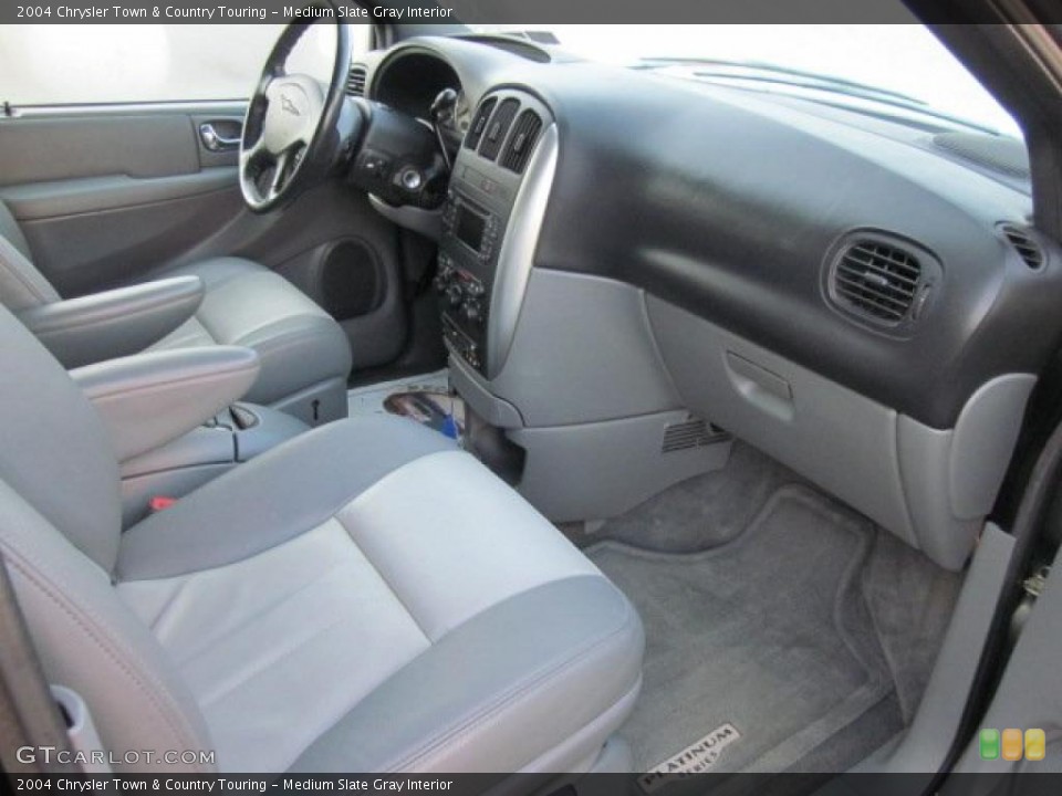Medium Slate Gray Interior Dashboard for the 2004 Chrysler Town & Country Touring #41428227