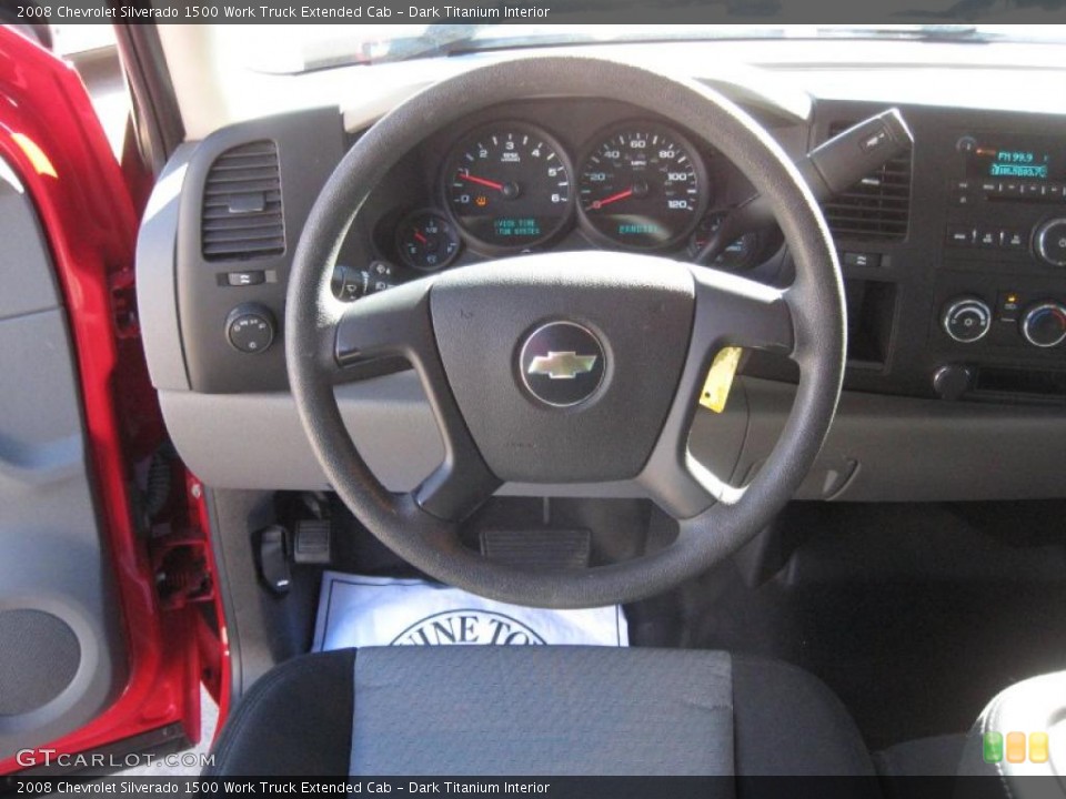 Dark Titanium Interior Steering Wheel for the 2008 Chevrolet Silverado 1500 Work Truck Extended Cab #41429815