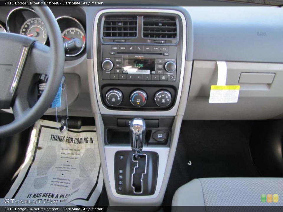 Dark Slate Gray Interior Controls for the 2011 Dodge Caliber Mainstreet #41430059