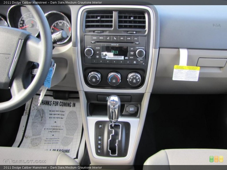 Dark Slate/Medium Graystone Interior Controls for the 2011 Dodge Caliber Mainstreet #41430279
