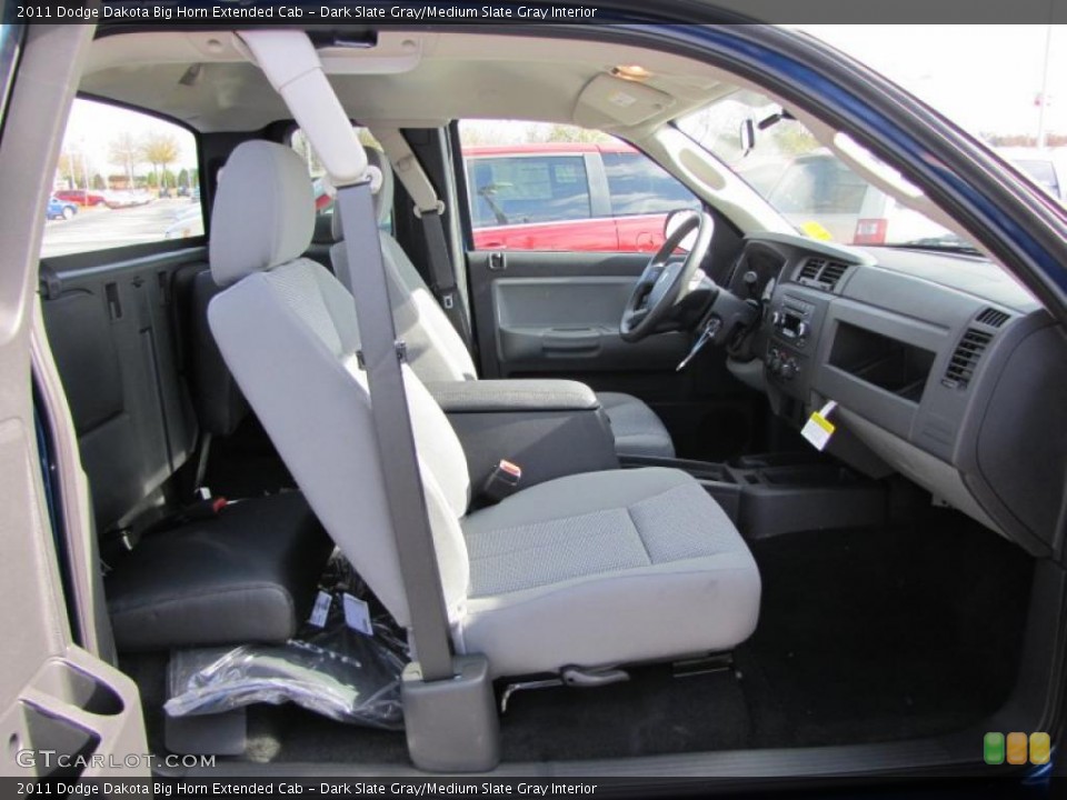 Dark Slate Gray/Medium Slate Gray Interior Photo for the 2011 Dodge Dakota Big Horn Extended Cab #41430475