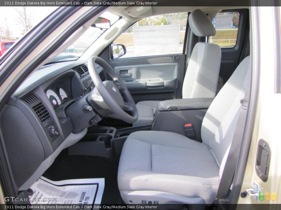 Dark Slate Gray/Medium Slate Gray Interior Photo for the 2011 Dodge Dakota Big Horn Extended Cab #41430635