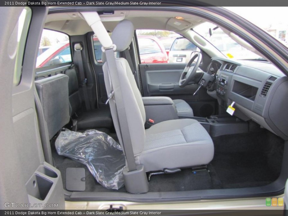 Dark Slate Gray/Medium Slate Gray Interior Photo for the 2011 Dodge Dakota Big Horn Extended Cab #41430683
