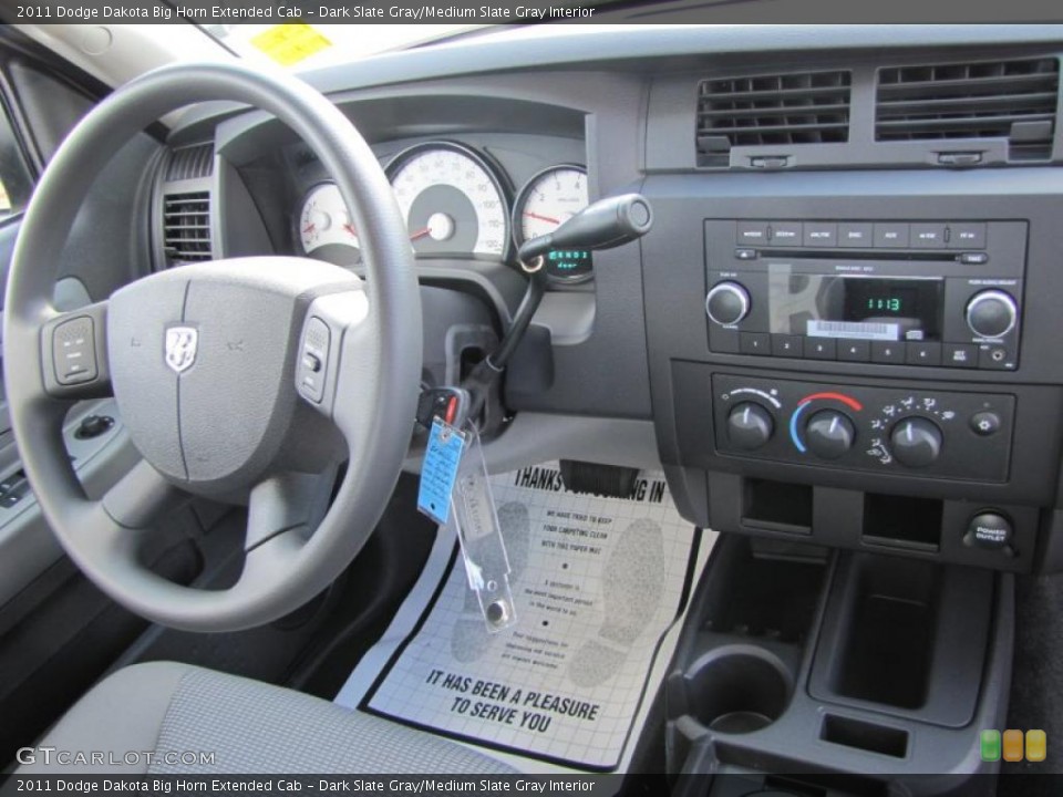 Dark Slate Gray/Medium Slate Gray Interior Dashboard for the 2011 Dodge Dakota Big Horn Extended Cab #41430695