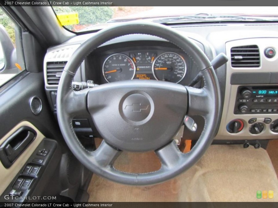 Light Cashmere Interior Steering Wheel for the 2007 Chevrolet Colorado LT Crew Cab #41433699