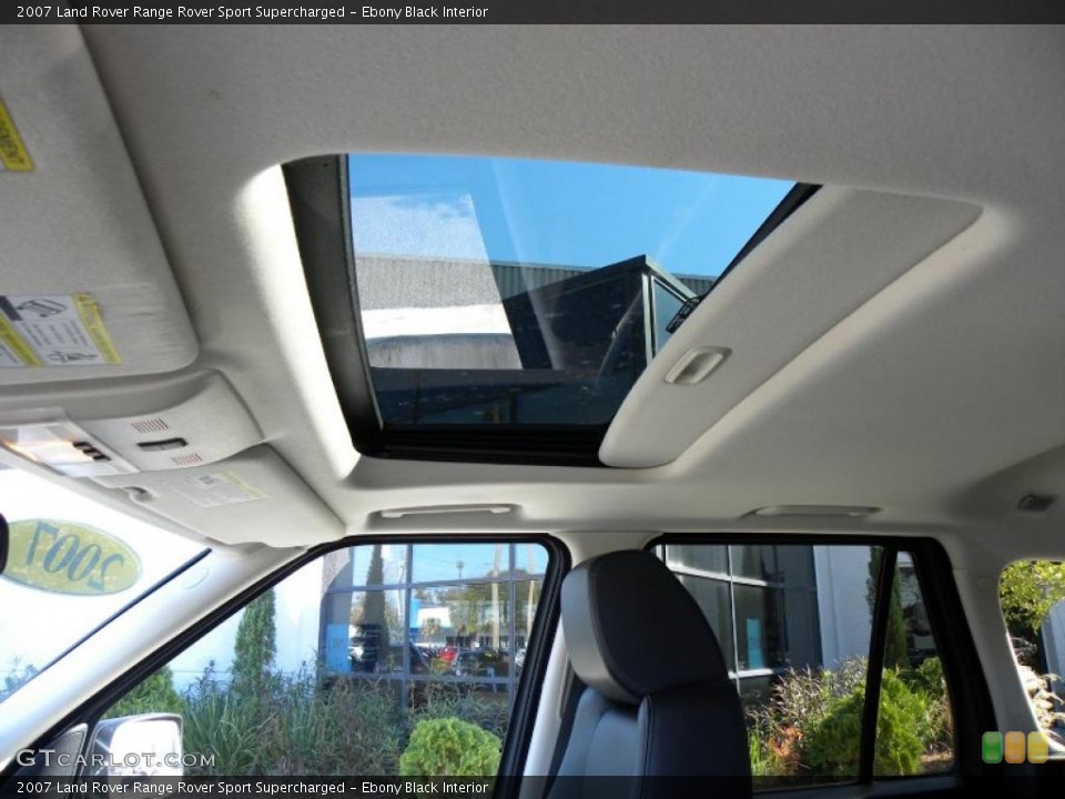 Ebony Black Interior Sunroof for the 2007 Land Rover Range Rover Sport Supercharged #41435809